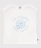Children's short-sleeved cotton T-shirt white