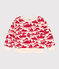 Boys' Patterned Fleece Sweatshirt AVALANCHE red/ROUGE