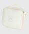 Newborn babies' suitcase in embroidered cotton gauze MARSHMALLOW white