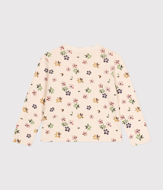 Girls' tube knit cardigan AVALANCHE white/MULTICO
