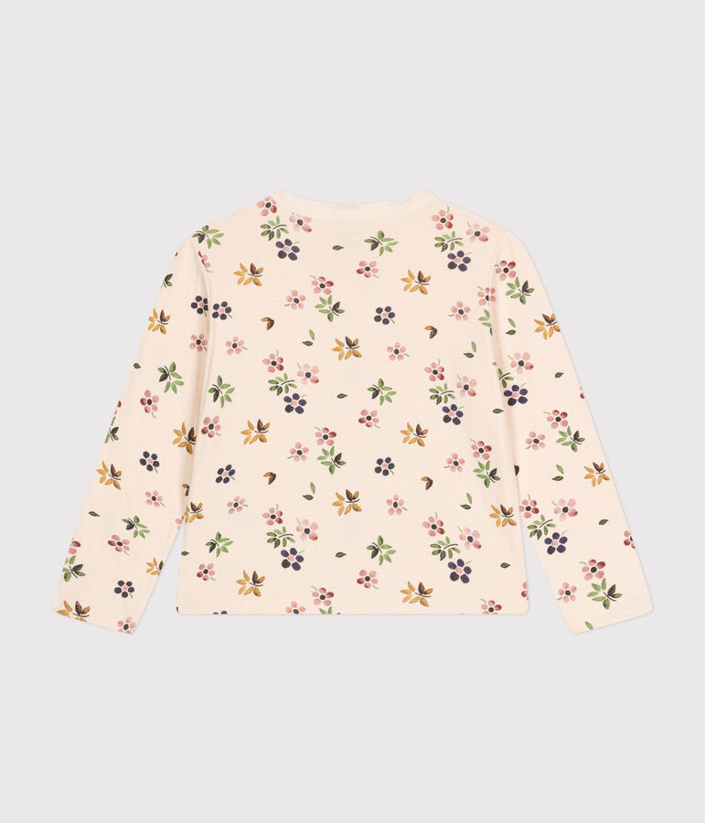 Girls' tube knit cardigan AVALANCHE white/MULTICO