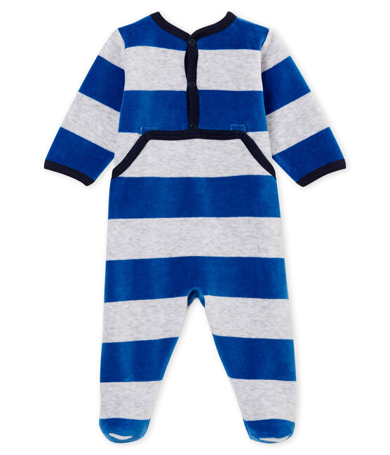 Baby boy's sleepsuit LIMOGES blue/POUSSIERE grey