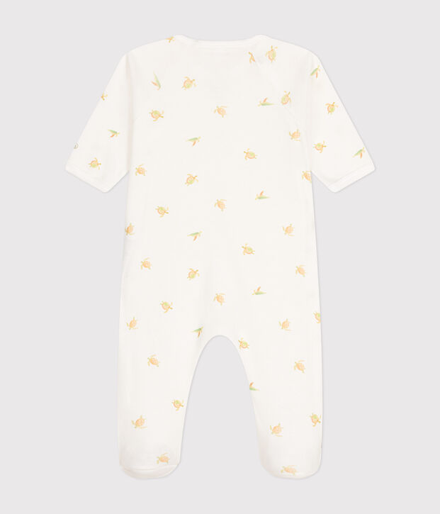 Babies' Cotton Pyjamas white/multicolor
