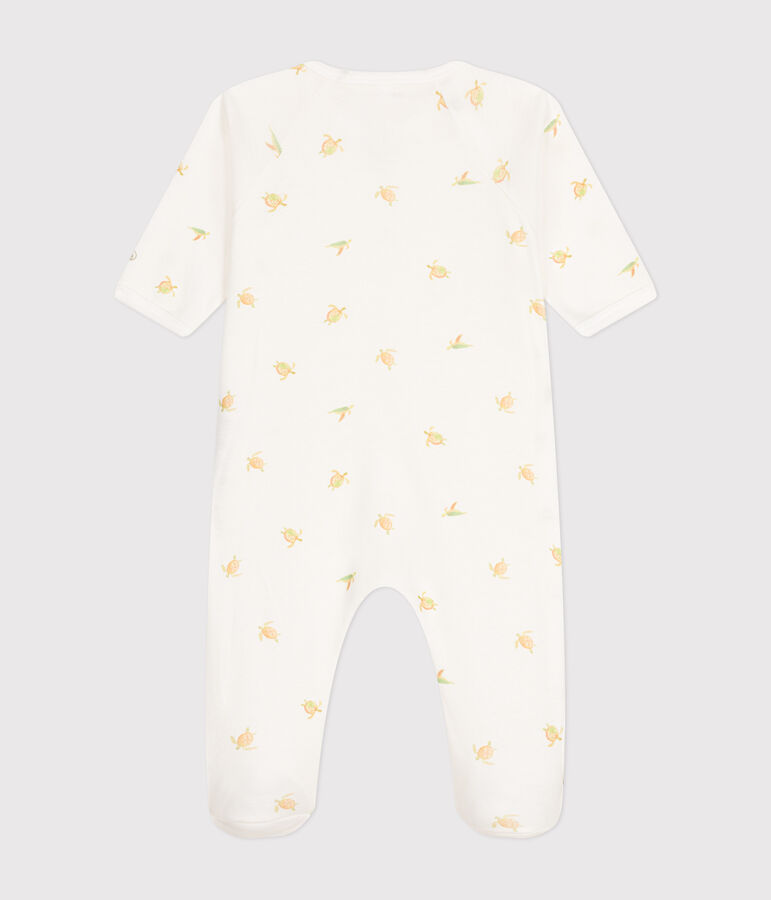 Babies' Cotton Pyjamas white/multicolor