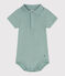Babies' short-sleeved plain cotton body PAUL green