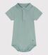 Babies' short-sleeved plain cotton body
