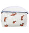Rib Knit Clutch Bag MARSHMALLOW+CARMIN white/MULTICO red