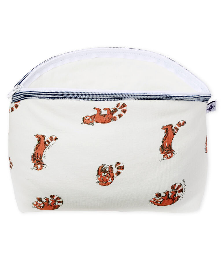 Rib Knit Clutch Bag white/red/multicolor