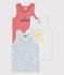 Boys' Hawaiian Print Cotton Vests - 3-Pack variante 1