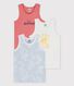 Boys' Hawaiian Print Cotton Vests - 3-Pack