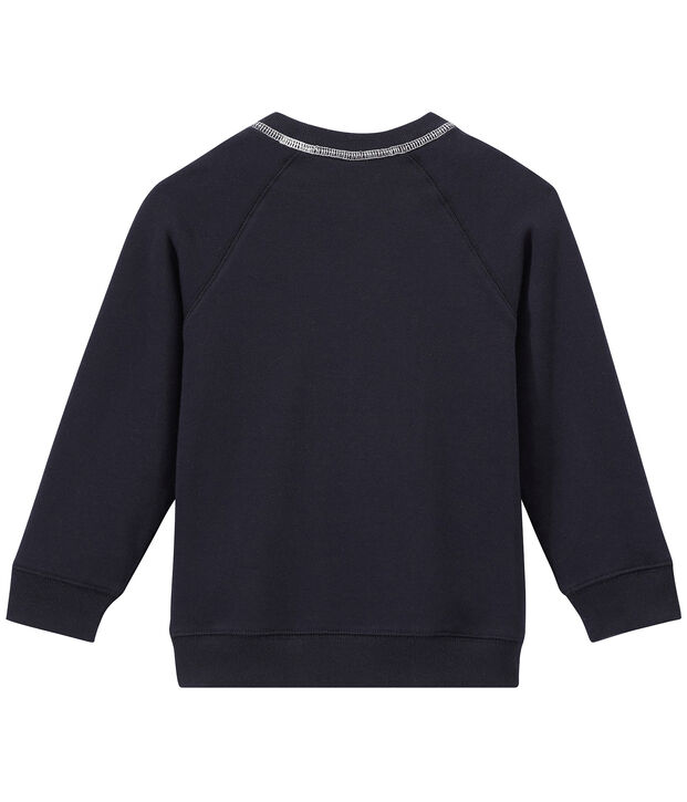 Boy's cotton fleece sweatshirt blue