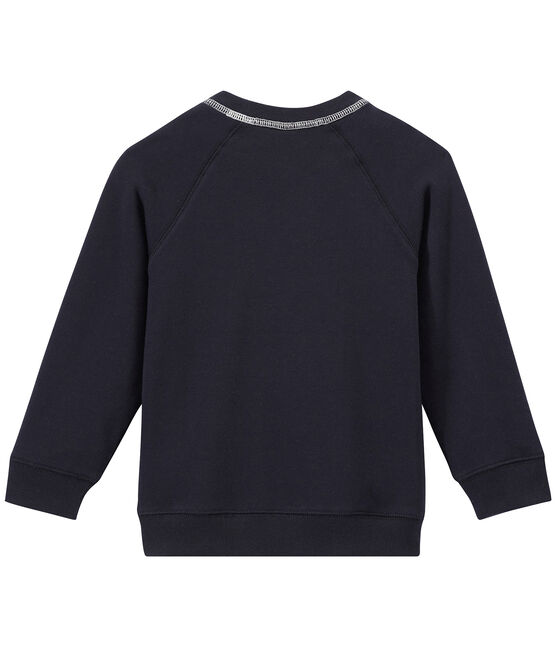 Boy's cotton fleece sweatshirt SMOKING blue