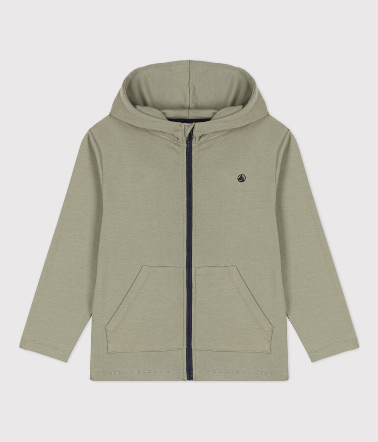 Boys' Zip-Up Hoodie MARECAGE green