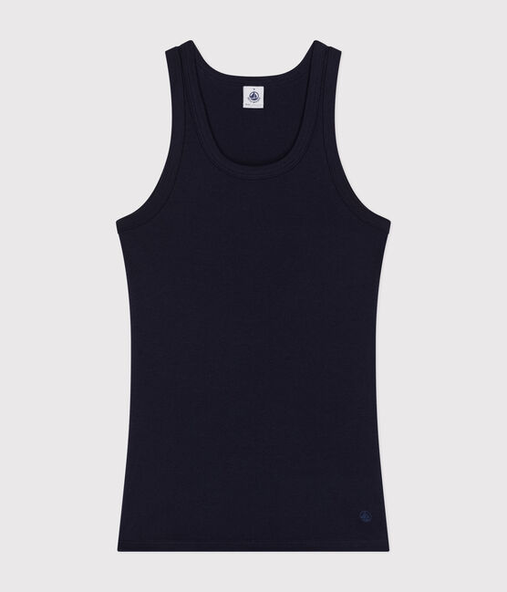 Women's Iconic cotton tank top SMOKING blue