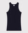Women's Iconic cotton tank top SMOKING blue