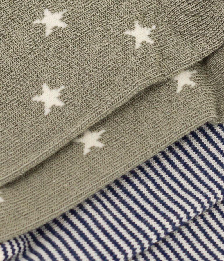 Children's Cotton Jersey Starry Socks - 2-Pack multicolor