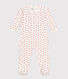 Babies' Heart Patterned Velour Pyjamas