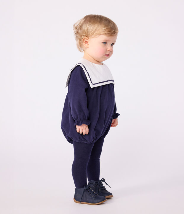 Babies' sailor-style cotton playsuit SOIR