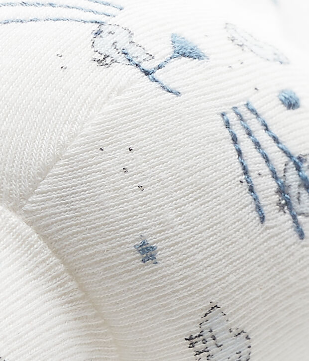 Doudou lapin b&eacute;b&eacute; mixte imprim&eacute; white/multicolor