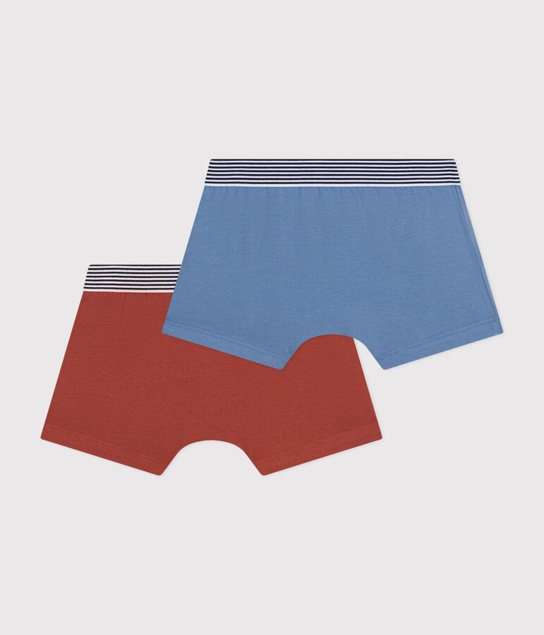 Children's cotton and elastane boxers - 2-pack multicolor