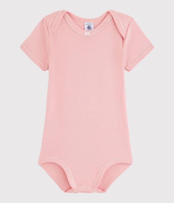 Baby Girls' Short-Sleeved Bodysuit CHARME pink