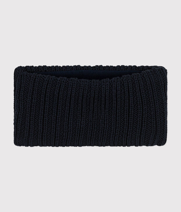 Babies' fleece-lined knitted snood SMOKING