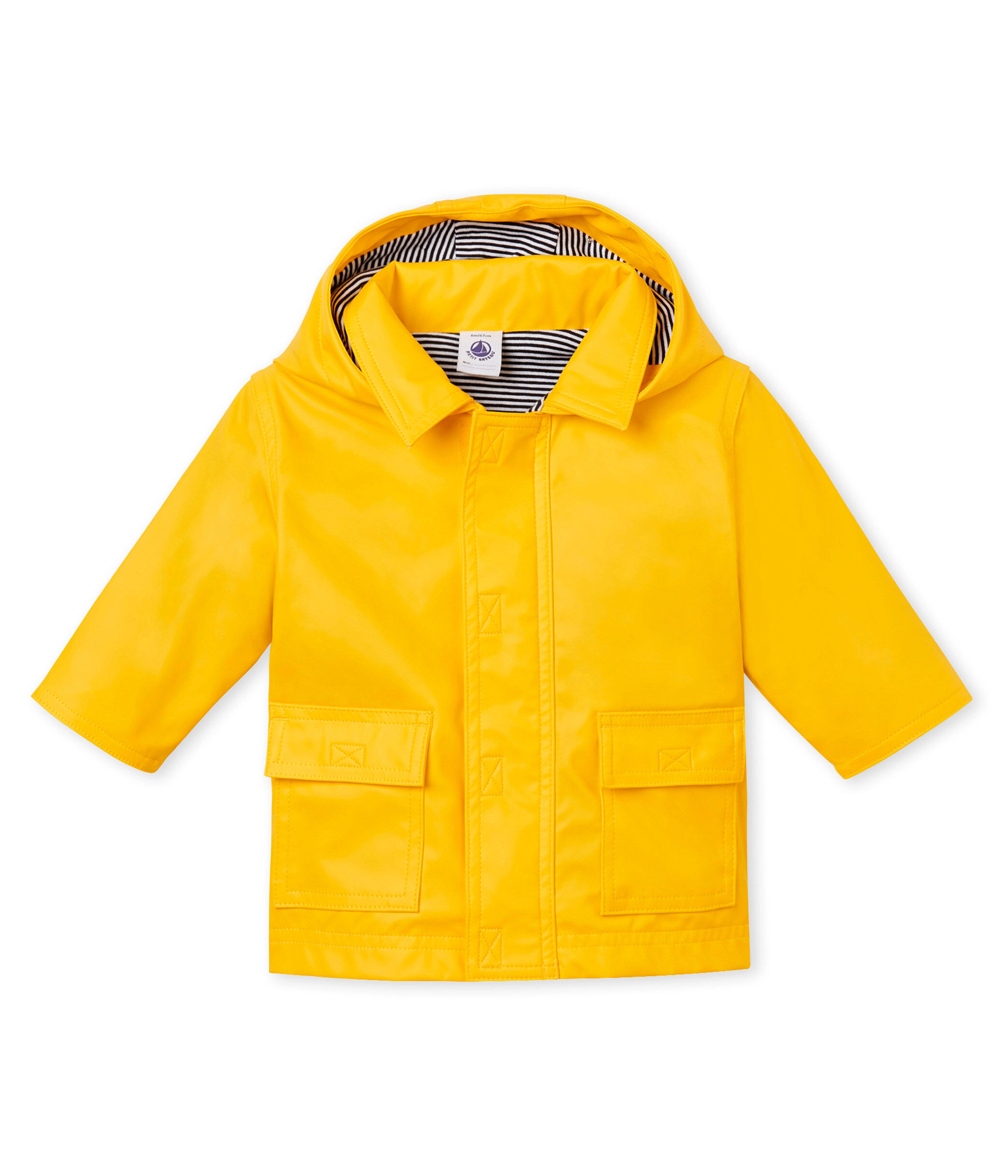 newborn yellow raincoat