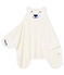 Boys' Fleece Cape/Poncho MARSHMALLOW white/MEDIEVAL blue