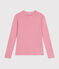 Women's Iconic Cocotte Stitch Cotton T-Shirt ROSELINE CHINE pink