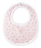 Baby's unisex printed bib VIENNE pink/MULTICO white