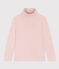 Cotton roll neck top for girls or boys SALINE pink