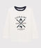 Boys Silkscreen Print T-shirt MARSHMALLOW white
