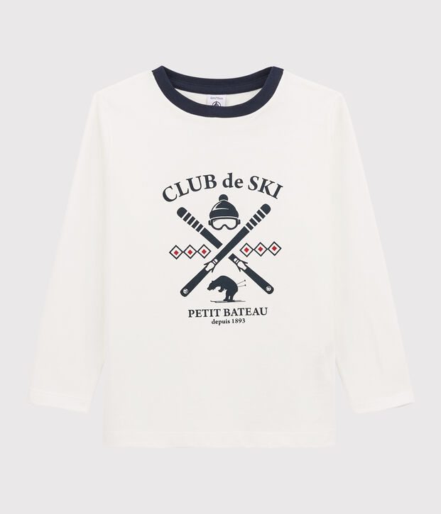 Boys Silkscreen Print T-shirt white