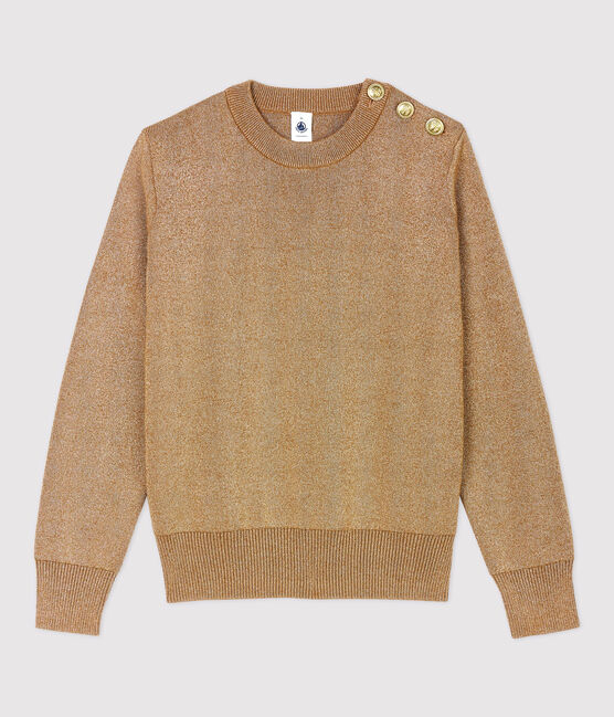Women's Gold Breton Cotton Jumper BRINDILLE brown/DORE yellow