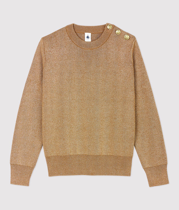 Women's Gold Breton Cotton Jumper brown/yellow