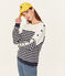 Women's breton jumper SMOKING blue/MARSHMALLOW white