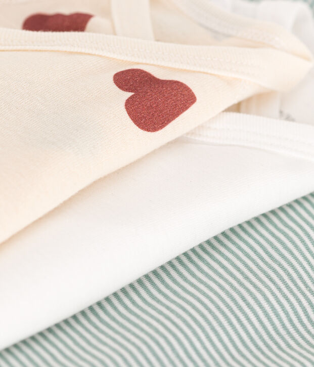 Babies' Wrapover Short-Sleeved Bodysuits - 3-Pack multicolor