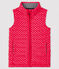 Girls' Sleeveless Jacket POPPY pink/ARGENT grey