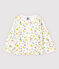 Baby Girls' Cotton Cardigan. MARSHMALLOW white/MULTICO white