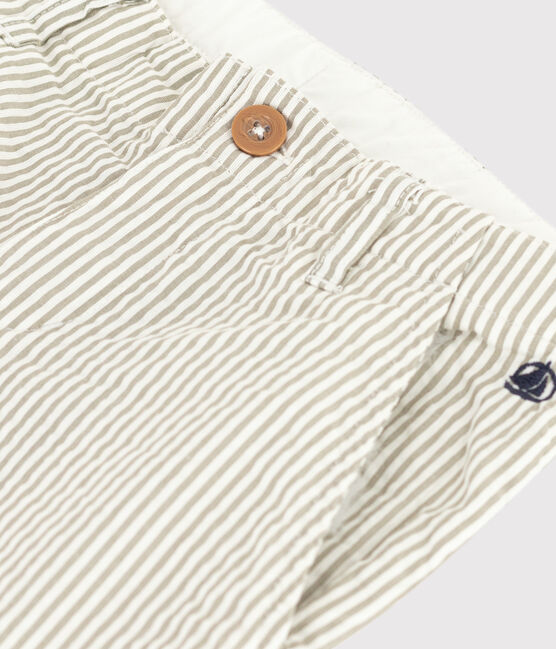 Boys' Seersucker Bermuda Shorts MARECAGE /MARSHMALLOW