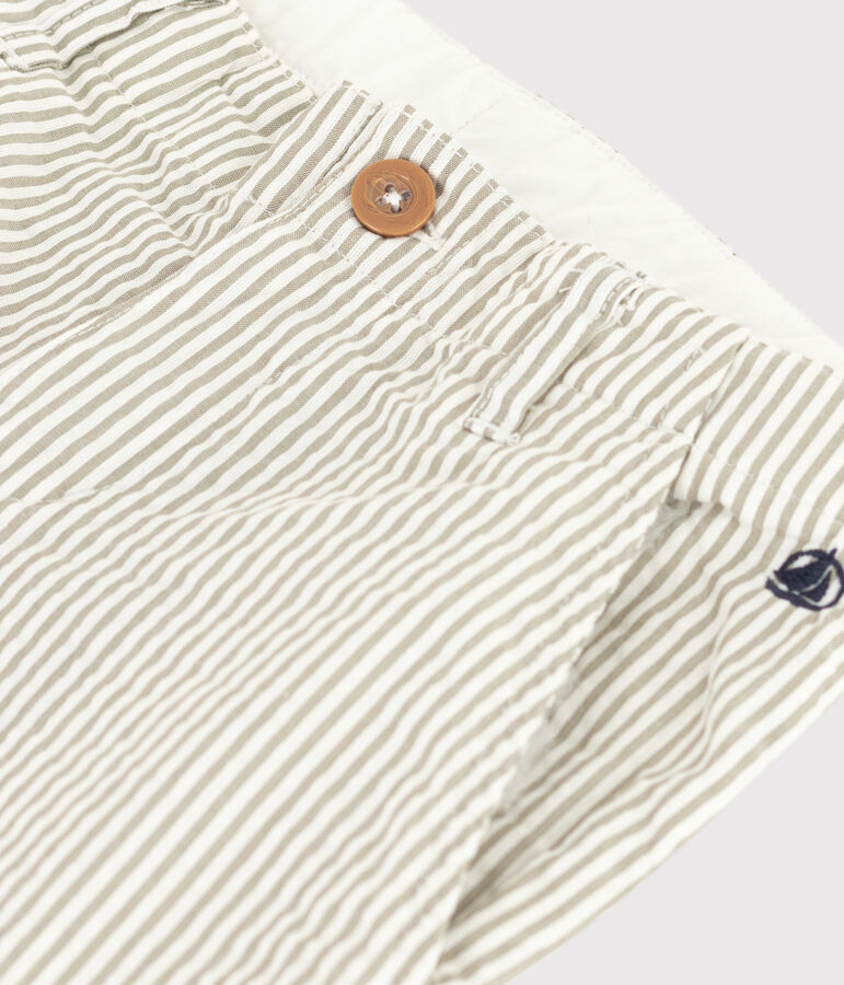 Boys' Seersucker Bermuda Shorts green/white