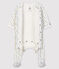 Baby Girls' floral print Velour Bodyjama MARSHMALLOW white/MULTICO white