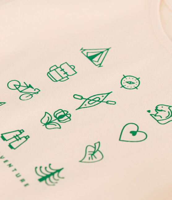 Girls' Lightweight Jersey T-Shirt AVALANCHE /PRADO