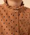 Girls' soft floral velvet blouse SIENNA /MULTICO