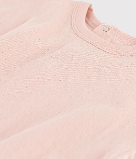 Babies' Long-Sleeved Tube Knit T-Shirt SALINE pink