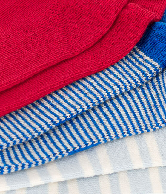 Children's Cotton Jersey Striped Socks - Pack of 3 variante 1
