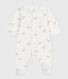 Babies' floral cotton pyjama suit with a collar