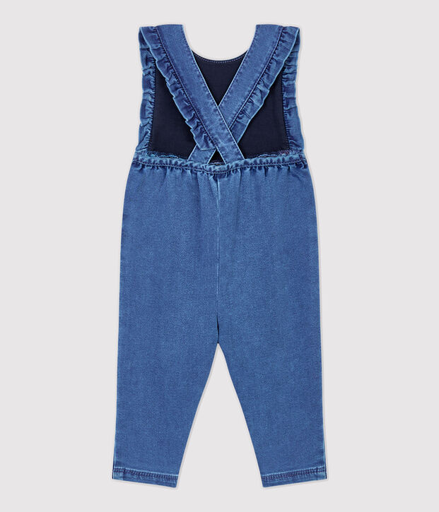 Babies' Denim Jumpsuit blue