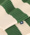 Boy's cotton shawl-neck jumper PALMERAIE green/AVALANCHE