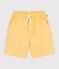 Children's Bermuda shorts in plain cotton yellow